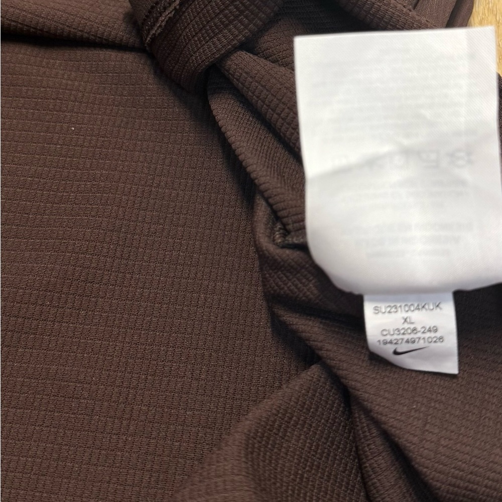 Nike Dri-Fit Brown Polo Shirt Men’s XL Golf Active - Picture 9 of 9